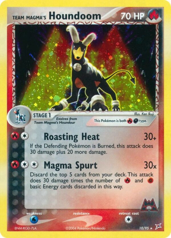 Team Magma’s Houndoom 10/95 Holofoil Team Magma vs Team Aqua Team Magma’s Houndoom 10/95 Holofoil Team Magma vs Team Aqua