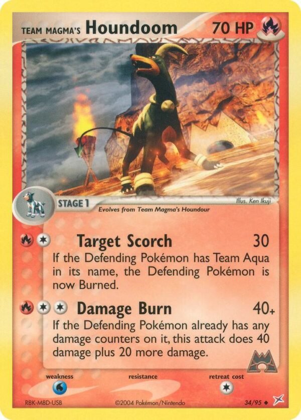 Team Magma’s Houndoom 34/95 Normal Team Magma vs Team Aqua