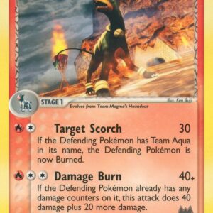 Team Magma’s Houndoom 34/95 Reverse Holofoil Team Magma vs Team Aqua