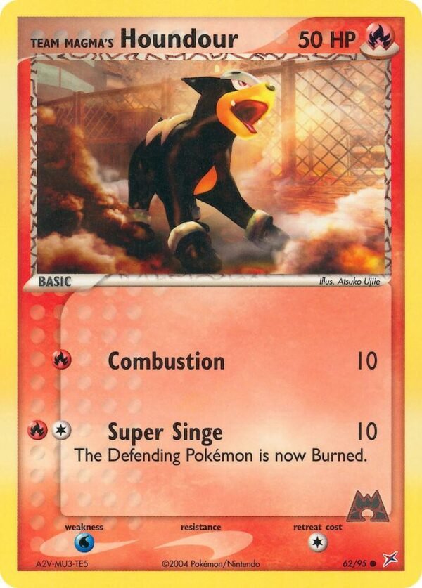 Team Magma’s Houndour 62/95 Normal Team Magma vs Team Aqua Team Magma’s Houndour 62/95 Normal Team Magma vs Team Aqua