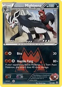 Team Magma's Mightyena | 19/34 | Reverse Holofoil | Double Crisis