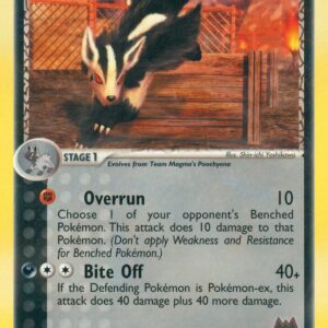 Team Magma’s Mightyena 21/95 Reverse Holofoil Team Magma vs Team Aqua