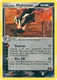 Team Magma's Mightyena | 21/95 | Normal | Team Magma vs Team Aqua