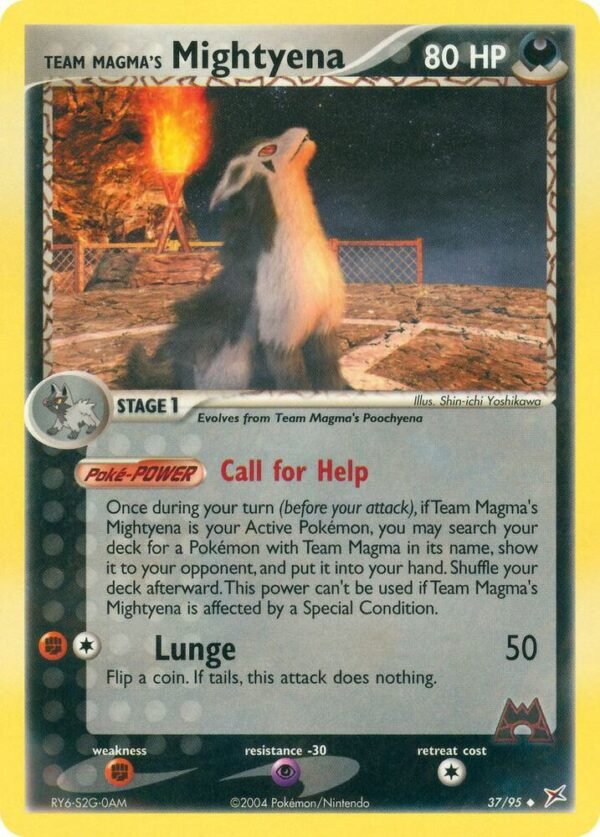 Team Magma’s Mightyena 37/95 Normal Team Magma vs Team Aqua Team Magma’s Mightyena 37/95 Normal Team Magma vs Team Aqua