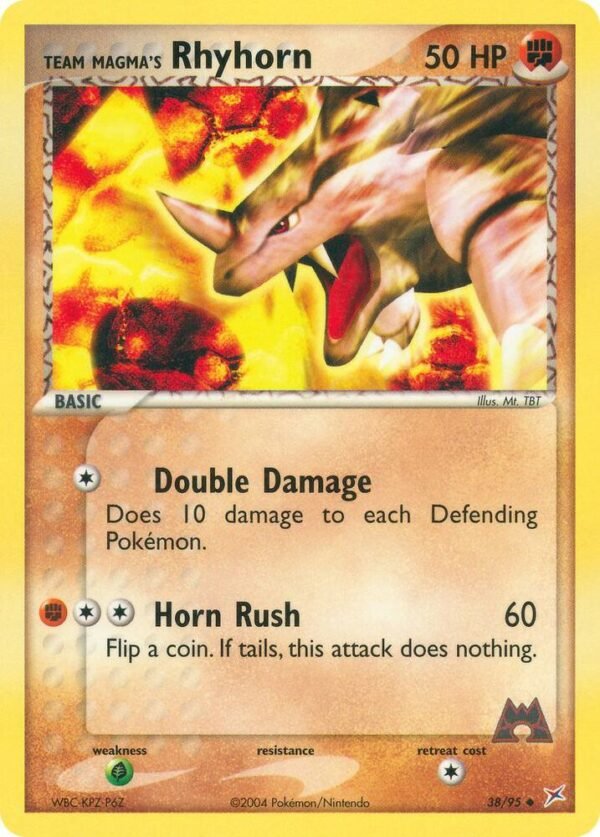 Team Magma’s Rhyhorn 38/95 Normal Team Magma vs Team Aqua Team Magma’s Rhyhorn 38/95 Normal Team Magma vs Team Aqua