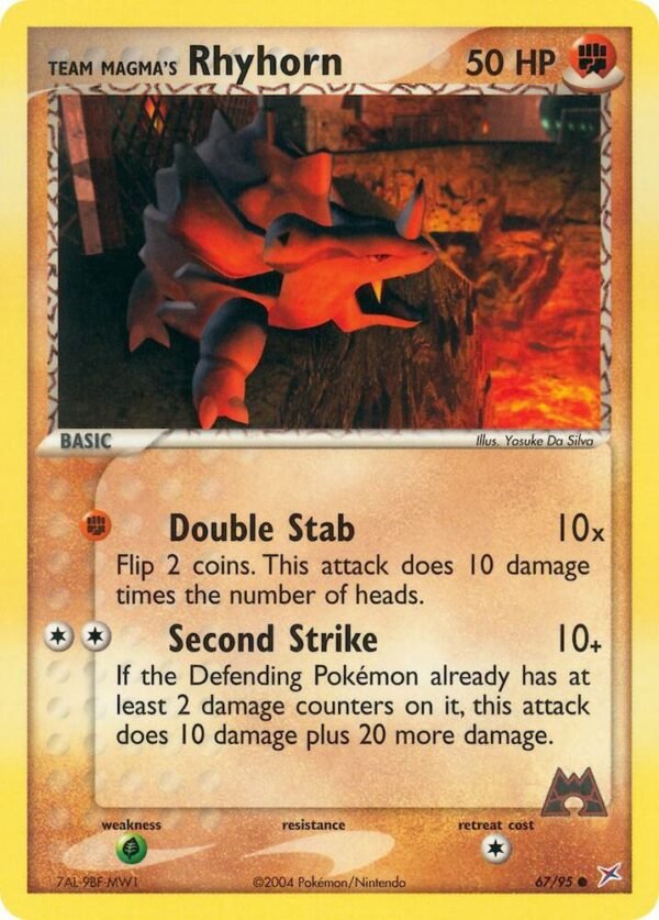 Team Magma’s Rhyhorn 67/95 Normal Team Magma vs Team Aqua