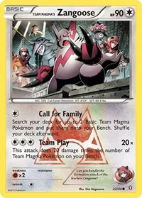 Team Magma's Zangoose | 22/34 | Normal | Double Crisis