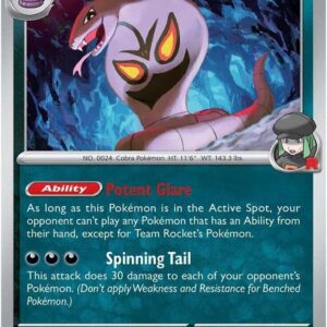 Team Rocket’s Arbok 113/182 Normal SV10: Destined Rivals