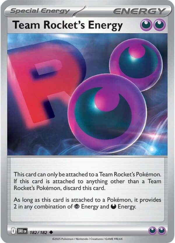 Team Rocket’s Energy 182/182 Normal SV10: Destined Rivals Team Rocket’s Energy 182/182 Normal SV10: Destined Rivals