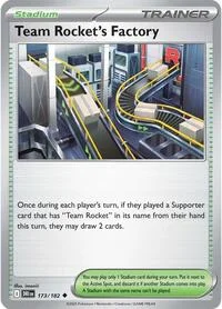Team Rocket's Factory | 173/182 | Normal | SV10: Destined Rivals Team Rocket's Factory | 173/182 | Normal | SV10: Destined Rivals