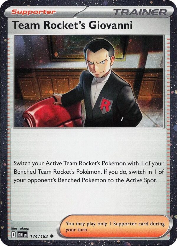 Team Rocket’s Giovanni (Cosmos Holo) 174/182 Holofoil Miscellaneous Cards & Products Team Rocket’s Giovanni (Cosmos Holo) 174/182 Holofoil Miscellaneous Cards & Products