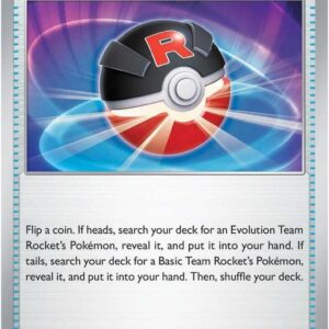 Team Rocket’s Great Ball 175/182 Reverse Holofoil SV10: Destined Rivals Team Rocket’s Great Ball 175/182 Reverse Holofoil SV10: Destined Rivals