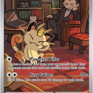Team Rocket’s Meowth 203/182 Holofoil SV10: Destined Rivals Team Rocket’s Meowth 203/182 Holofoil SV10: Destined Rivals