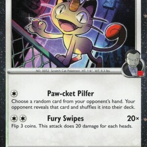 Team Rocket’s Meowth (Cosmos Holo) 149/182 Holofoil Miscellaneous Cards & Products