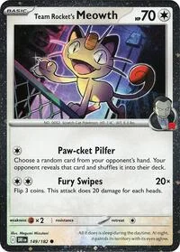 Team Rocket's Meowth (Cosmos Holo) | 149/182 | Holofoil | Miscellaneous Cards & Products