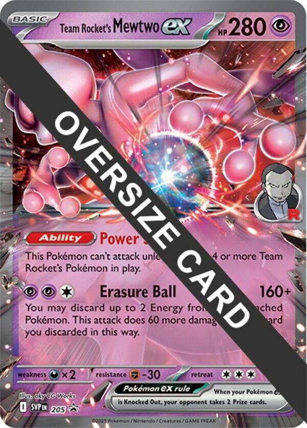 Team Rocket’s Mewtwo ex 205 Holofoil Jumbo Cards Team Rocket’s Mewtwo ex 205 Holofoil Jumbo Cards