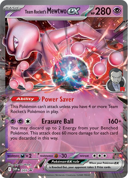 Team Rocket’s Mewtwo ex 205 Holofoil SV: Scarlet & Violet Promo Cards Team Rocket’s Mewtwo ex 205 Holofoil SV: Scarlet & Violet Promo Cards