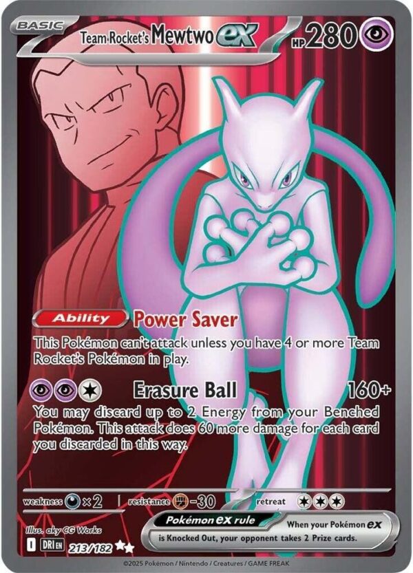 Team Rocket’s Mewtwo ex 213/182 Holofoil SV10: Destined Rivals