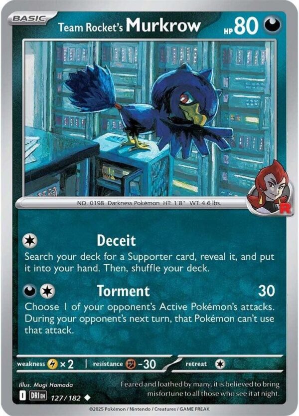Team Rocket’s Murkrow 127/182 Normal SV10: Destined Rivals