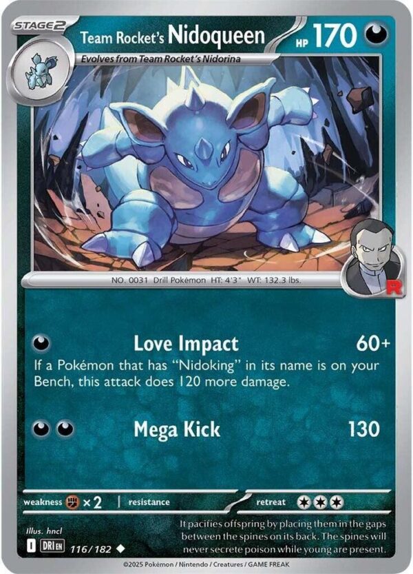 Team Rocket’s Nidoqueen 116/182 Normal SV10: Destined Rivals
