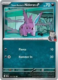 Team Rocket's Nidoran M | 117/182 | Reverse Holofoil | SV10: Destined Rivals
