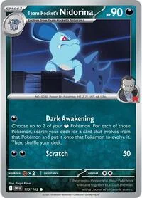 Team Rocket's Nidorina | 115/182 | Reverse Holofoil | SV10: Destined Rivals