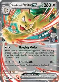 Team Rocket's Persian ex | 150/182 | Holofoil | SV10: Destined Rivals