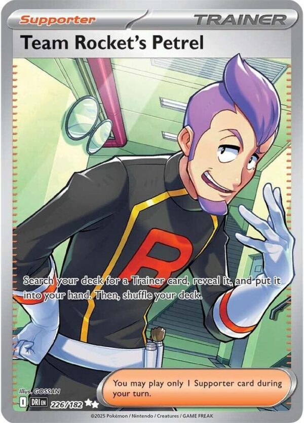 Team Rocket’s Petrel 226/182 Holofoil SV10: Destined Rivals Team Rocket’s Petrel 226/182 Holofoil SV10: Destined Rivals