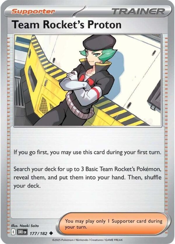 Team Rocket’s Proton 177/182 Normal SV10: Destined Rivals Team Rocket’s Proton 177/182 Normal SV10: Destined Rivals