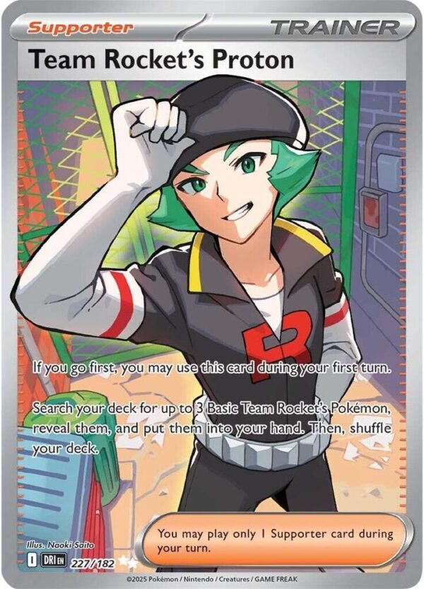 Team Rocket’s Proton 227/182 Holofoil SV10: Destined Rivals