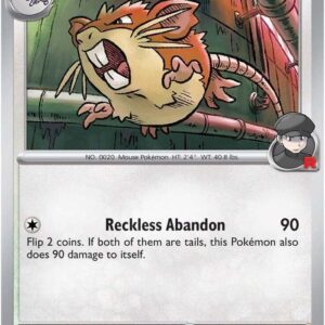 Team Rocket’s Raticate 148/182 Reverse Holofoil SV10: Destined Rivals