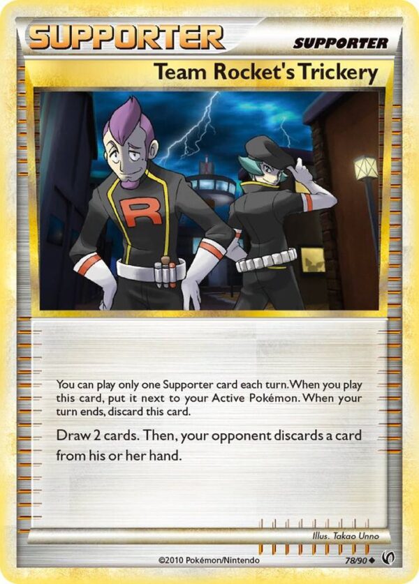 Team Rocket’s Trickery 78/90 Reverse Holofoil Undaunted