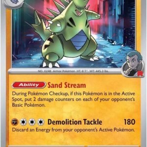 Team Rocket’s Tyranitar 096/182 Reverse Holofoil SV10: Destined Rivals