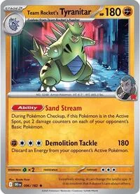 Team Rocket's Tyranitar | 096/182 | Reverse Holofoil | SV10: Destined Rivals