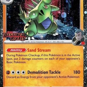 Team Rocket’s Tyranitar (Prerelease) 096/182 Holofoil Miscellaneous Cards & Products Team Rocket’s Tyranitar (Prerelease) 096/182 Holofoil Miscellaneous Cards & Products