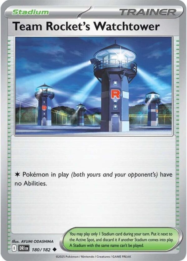 Team Rocket’s Watchtower 180/182 Normal SV10: Destined Rivals