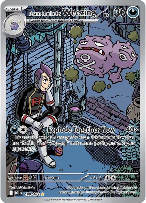 Team Rocket’s Weezing 199/182 Holofoil SV10: Destined Rivals