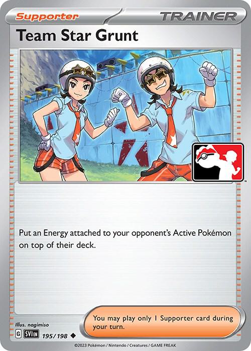 Team Star Grunt 195/198 Normal Prize Pack Series Cards