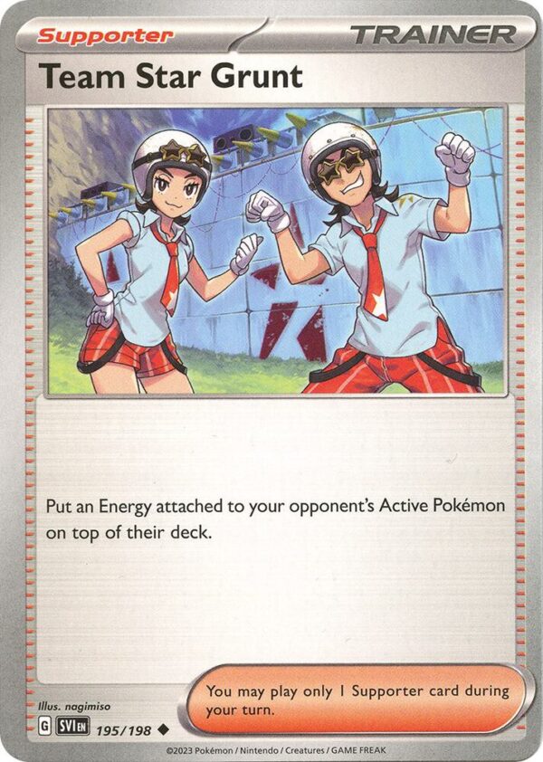 Team Star Grunt 195/198 Normal SV01: Scarlet & Violet Base Set