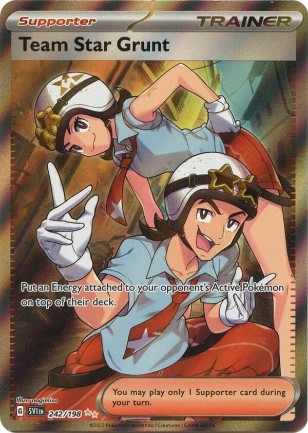 Team Star Grunt 242/198 Holofoil SV01: Scarlet & Violet Base Set Team Star Grunt 242/198 Holofoil SV01: Scarlet & Violet Base Set