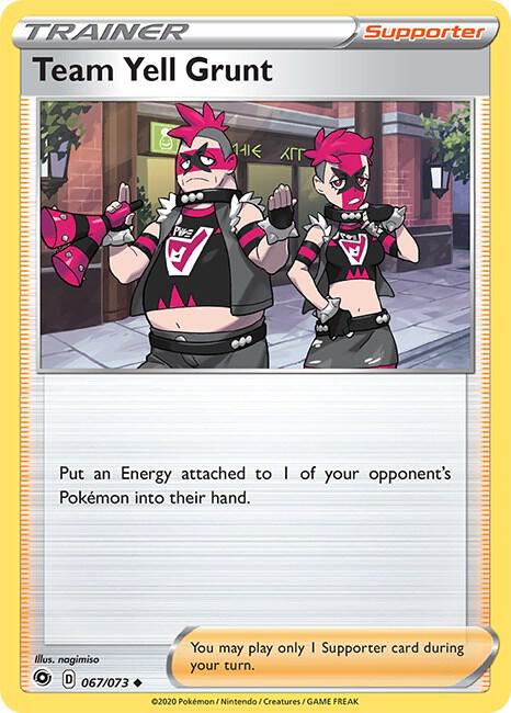 Team Yell Grunt 67/73 Reverse Holofoil Champion’s Path