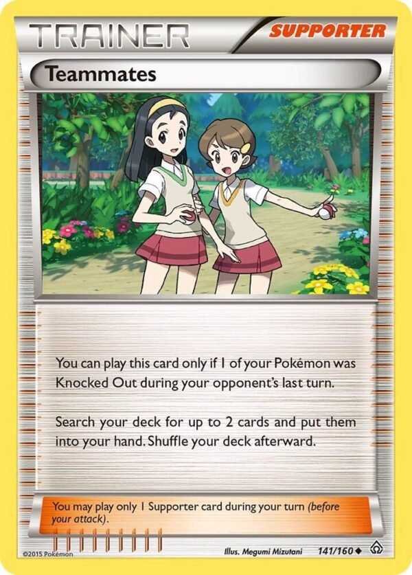 Teammates 141/160 Reverse Holofoil XY – Primal Clash Teammates 141/160 Reverse Holofoil XY – Primal Clash