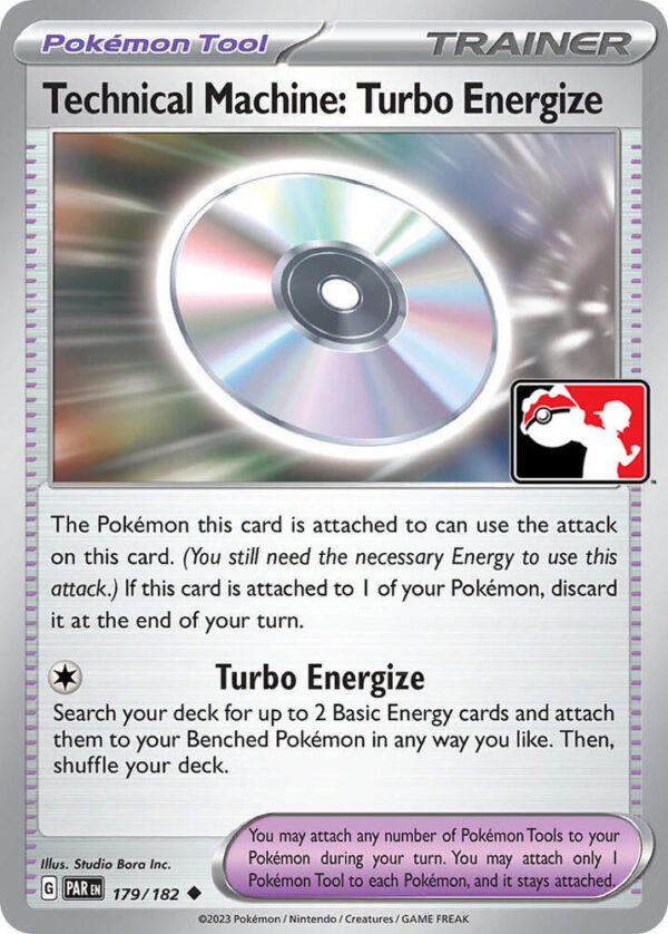 Technical Machine: Turbo Energize 179/182 Holofoil Prize Pack Series Cards