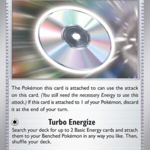 Technical Machine: Turbo Energize 179/182 Reverse Holofoil SV04: Paradox Rift Technical Machine: Turbo Energize 179/182 Reverse Holofoil SV04: Paradox Rift