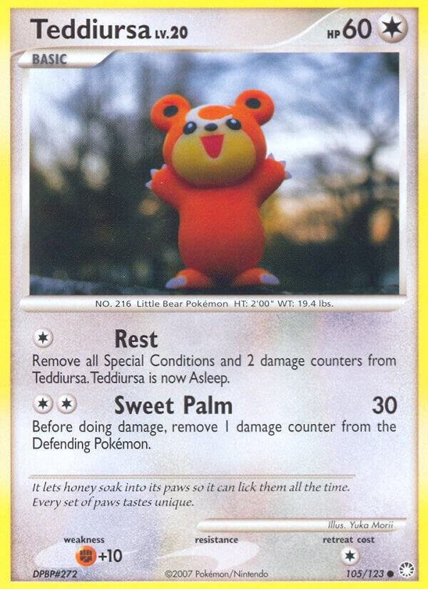 Teddiursa 105/123 Reverse Holofoil Mysterious Treasures Teddiursa 105/123 Reverse Holofoil Mysterious Treasures