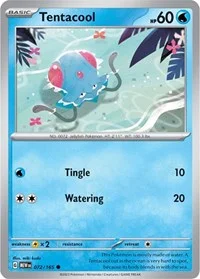 Tentacool | 072/165 | Normal | SV: Scarlet & Violet 151