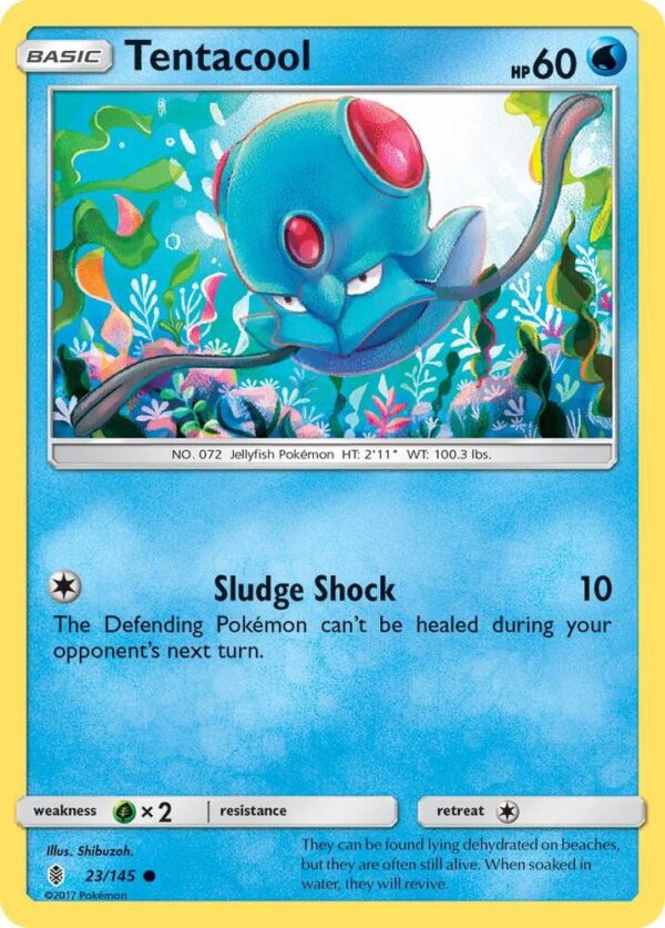 Tentacool 23/145 Reverse Holofoil SM – Guardians Rising