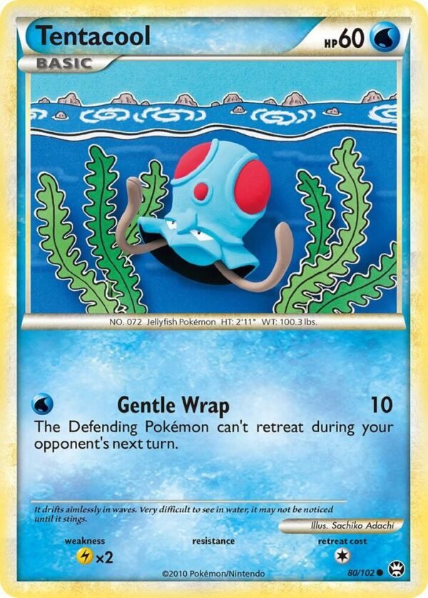 Tentacool 80/102 Reverse Holofoil Triumphant