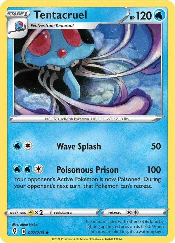 Tentacruel 027/203 Normal SWSH07: Evolving Skies