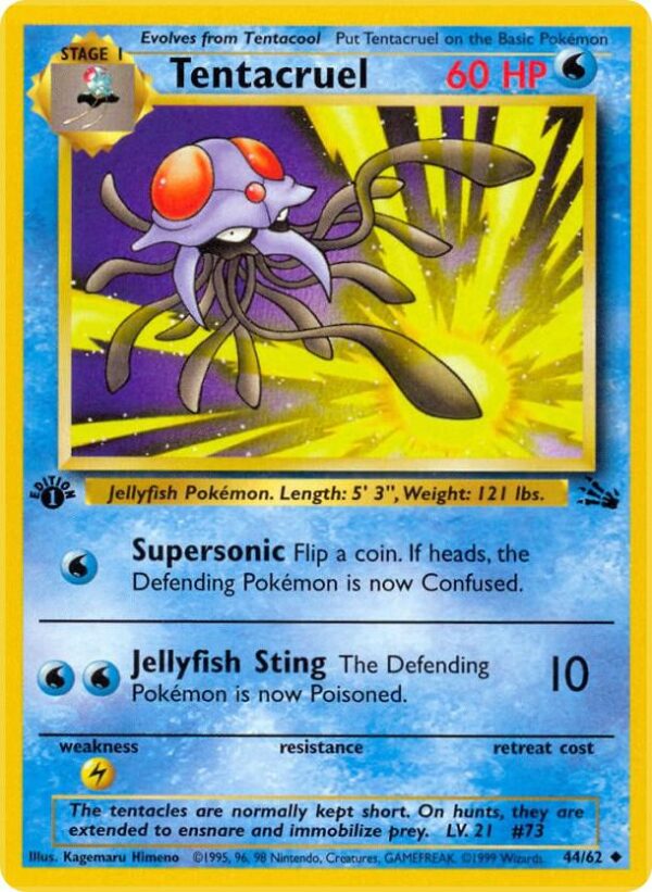 Tentacruel 44/62 Unlimited Fossil